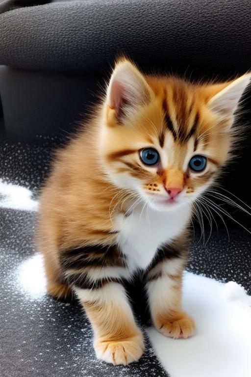 котенок дома